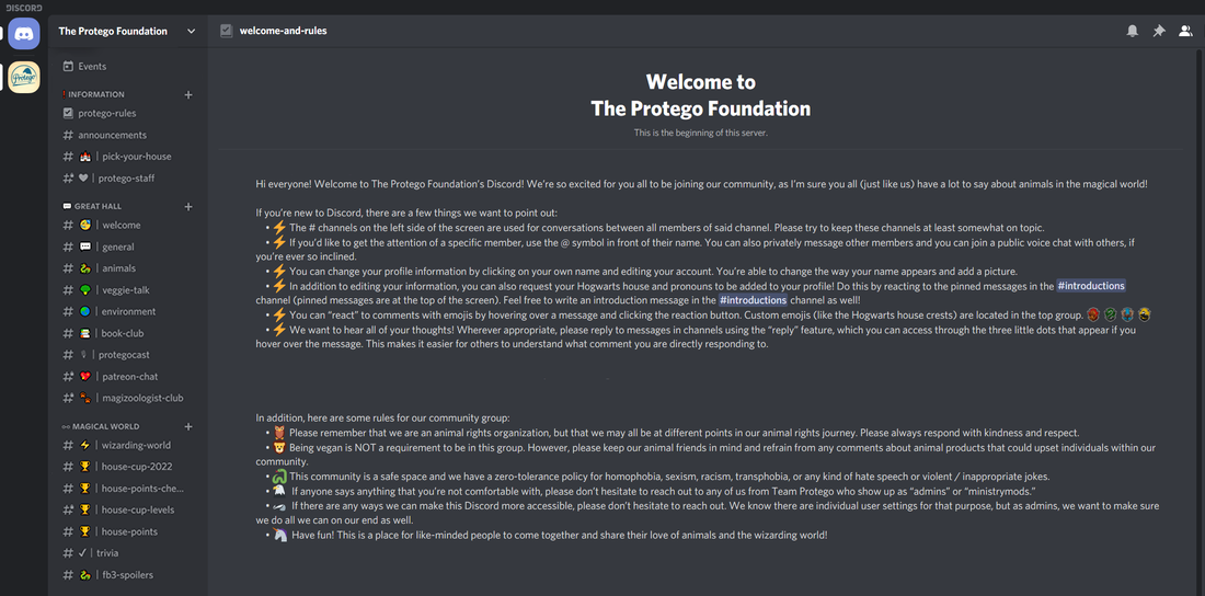 Join our Discord - THE PROTEGO FOUNDATION